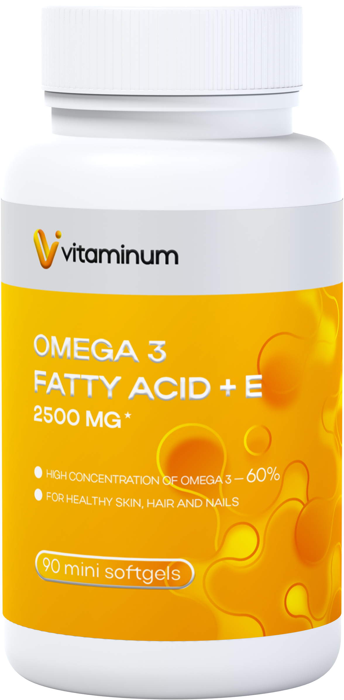  Vitaminum ОМЕГА 3 60% + витамин Е (2500 MG*) 90 капсул 700 мг   в Бахчисарае